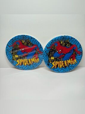 Vintage Marvel 1994 Spider-Man 7" Party Plates 8pc New Sealed Lot of 2 Pack